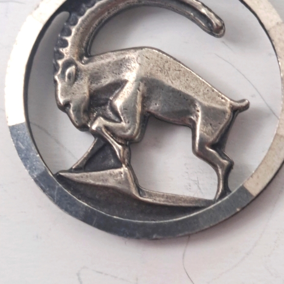 Anson 925 sterling silver Aries zodiac  pendant - Picture 2 of 7